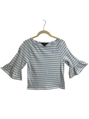 Polo by‎ Ralph Lauren 3/4 length bell sleeve top GIRLS, Size LARGE (12-14)